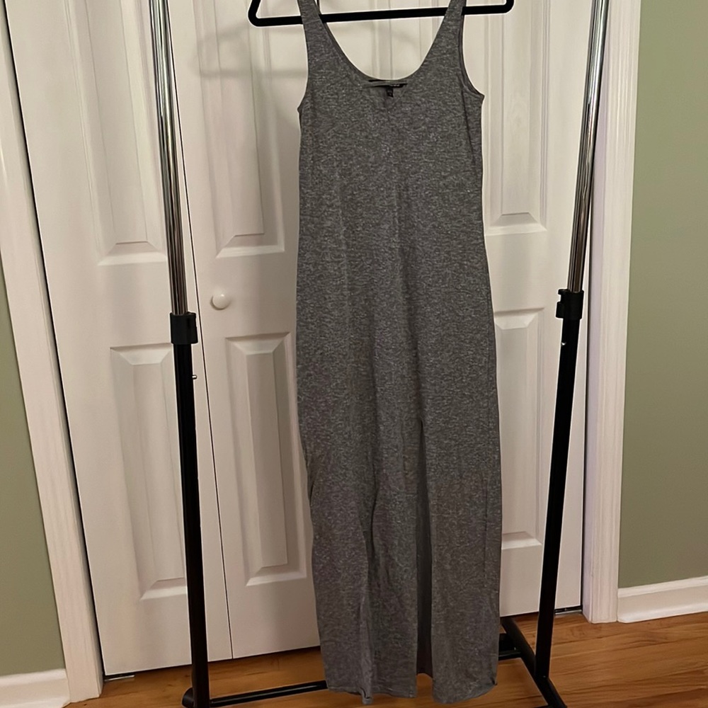 Maxi tank top dress with slit